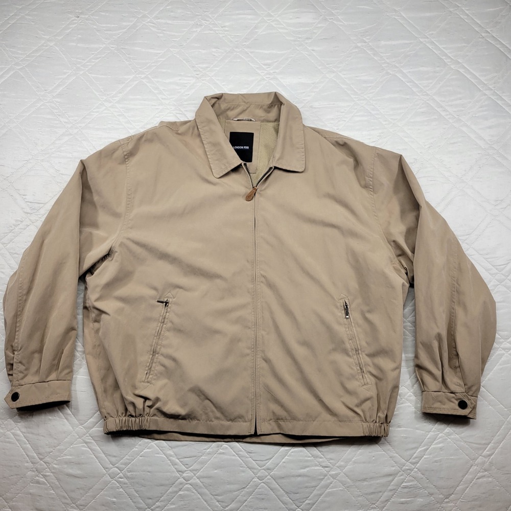 London‎ Fog tan wind breaker jacket size 2XL